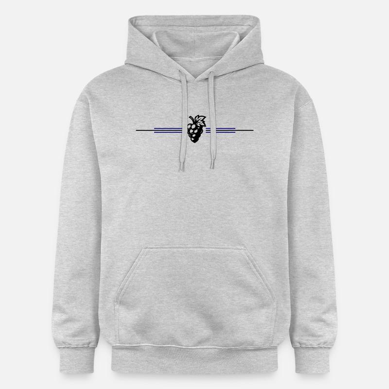 Symbole du raisin - Sweat à capuche Softstyle® Gildan Unisexe - gris clair chiné