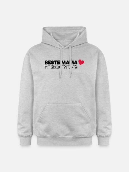 Beste Mama - Gildan Unisex Softstyle® Midweight Hoodie - Hellgrau meliert