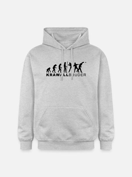 evolution_krawallbruder2 - Gildan Unisex Softstyle® Midweight Hoodie - light heather grey