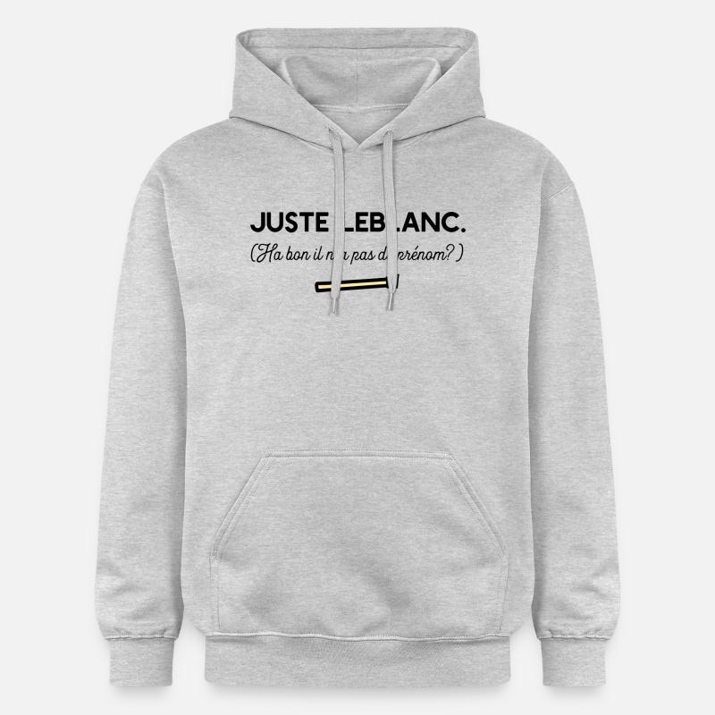 Juste Leblanc t-shirt diner humour - Sweat à capuche Softstyle® Gildan Unisexe - gris clair chiné