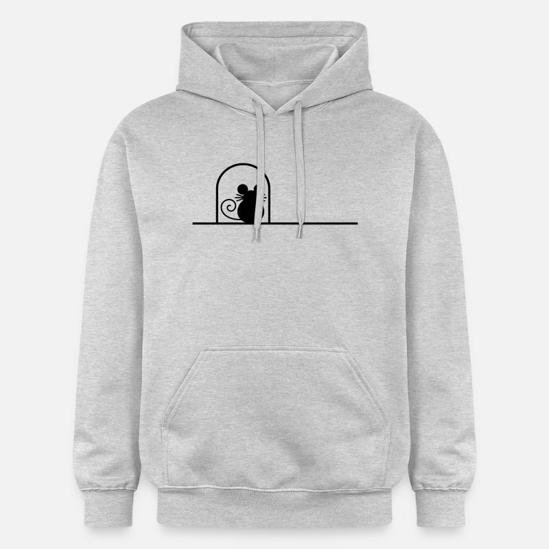 maus_f1 - Sweat à capuche Softstyle® Gildan Unisexe - gris clair chiné