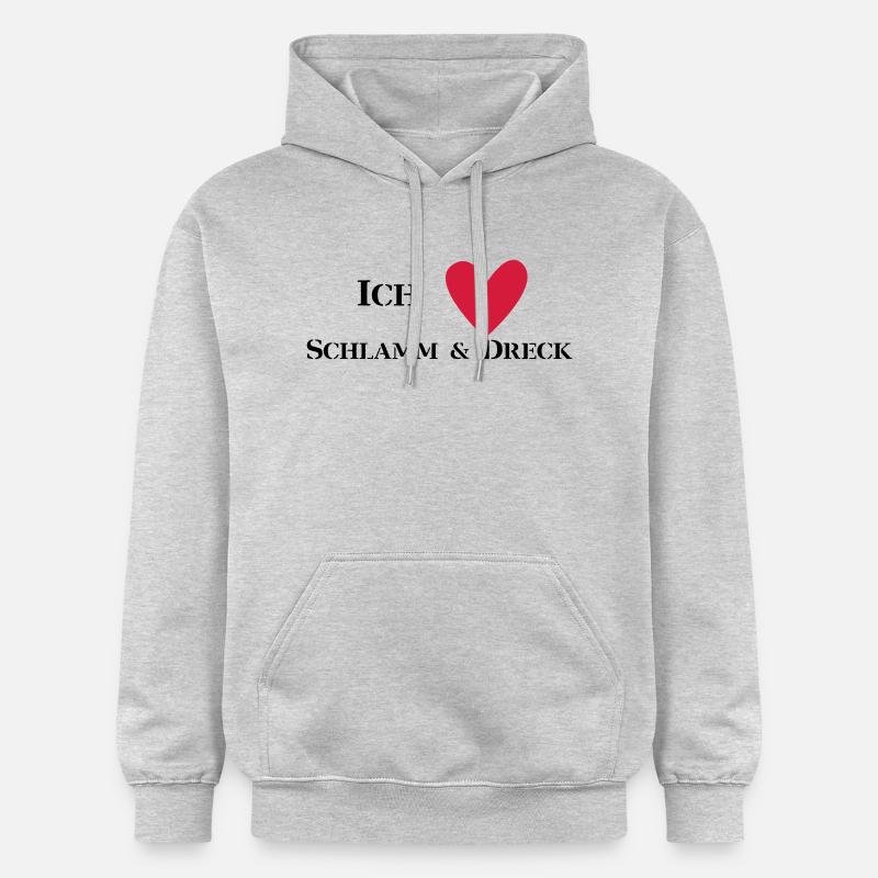 Ich liebe Schlamm & Dreck - Gildan Unisex Softstyle® Midweight Hoodie - Hellgrau meliert