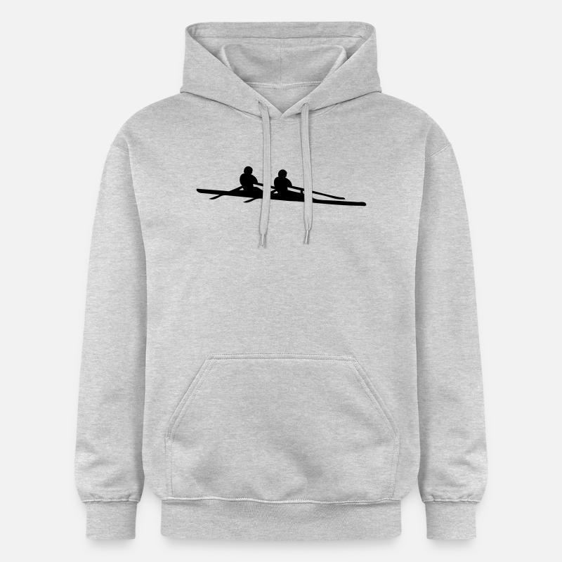 aviron double Double scull - Sweat à capuche Softstyle® Gildan Unisexe - gris clair chiné