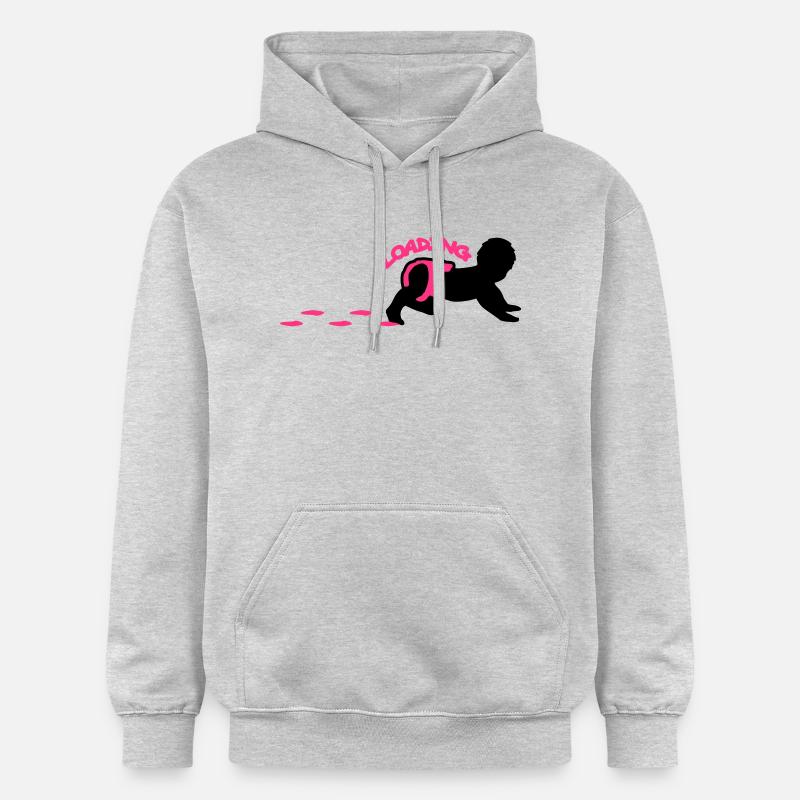 Baby Loading Design - Sweat à capuche Softstyle® Gildan Unisexe - gris clair chiné