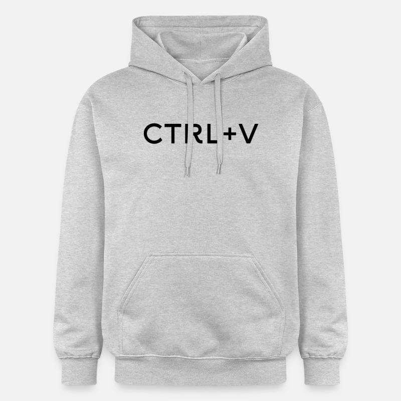 ctrl + v - Sweat à capuche Softstyle® Gildan Unisexe - gris clair chiné
