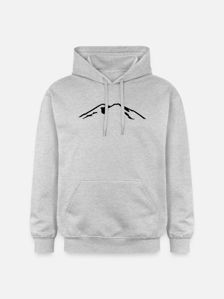 Elbrus - Gildan Unisex Softstyle® Midweight Hoodie - Hellgrau meliert