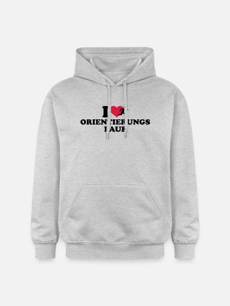 Orientierungslauf - Gildan Unisex Softstyle® Midweight Hoodie - Hellgrau meliert