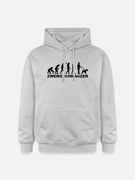 Zwergschnauzer - Gildan Unisex Softstyle® Midweight Hoodie - Hellgrau meliert