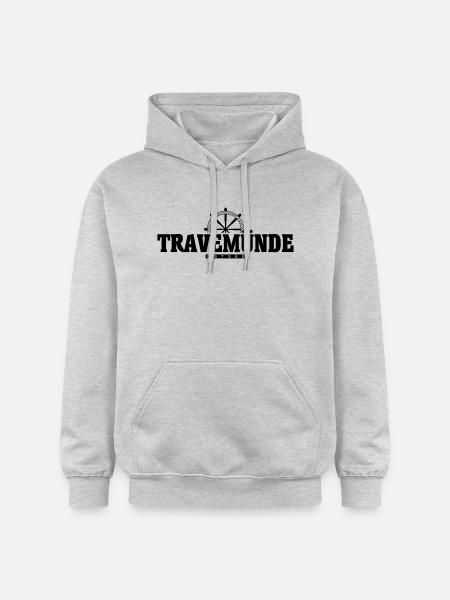 Travemünde - Gildan Unisex Softstyle® Midweight Hoodie - Hellgrau meliert
