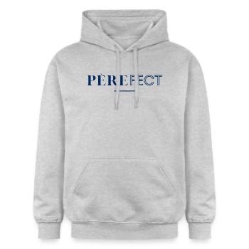 Vaterfekt! Perfekter Vater! - Gildan Unisex Softstyle® Midweight Hoodie - Hellgrau meliert - Vorne - Liana (172cm) & Jaron (178cm)