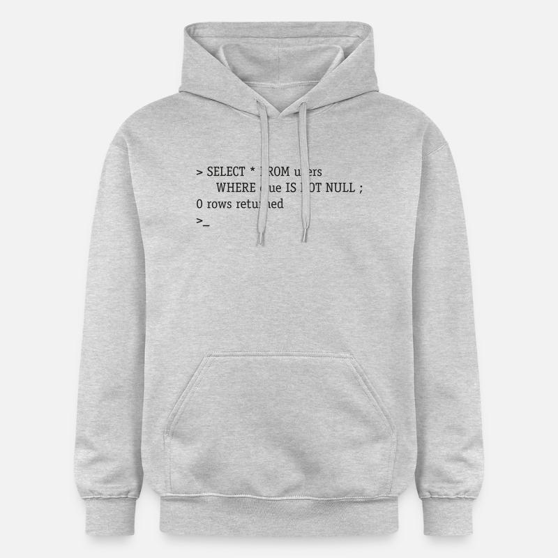 SQL No Clue - Sweat à capuche Softstyle® Gildan Unisexe - gris clair chiné