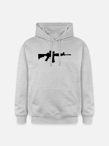Gewehr M4 - Gildan Unisex Softstyle® Midweight Hoodie - light heather grey