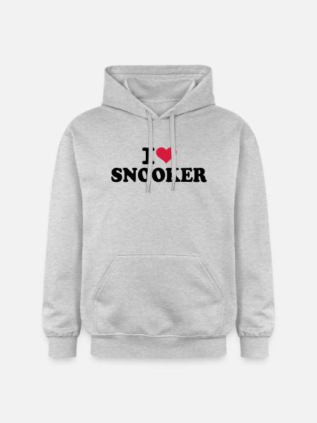 I love Snooker - Gildan Unisex Softstyle® Midweight Hoodie - Hellgrau meliert