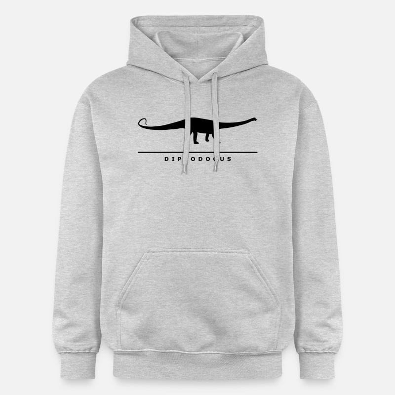 Urzeitriesen: Diplodocus - Sweat à capuche Softstyle® Gildan Unisexe - gris clair chiné