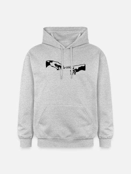 main de dieu - Sweat à capuche Softstyle® Gildan Unisexe - gris clair chiné