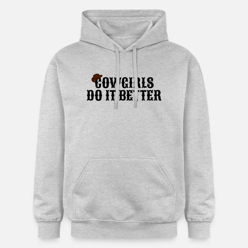 Cowgirls do it better - Sweat à capuche Softstyle® Gildan Unisexe - gris clair chiné
