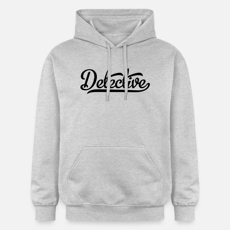 Détective - Sweat à capuche Softstyle® Gildan Unisexe - gris clair chiné