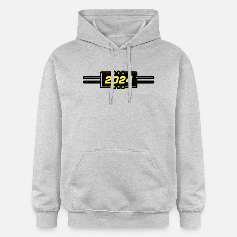 Année 2024 - Sweat à capuche Softstyle® Gildan Unisexe - gris clair chiné