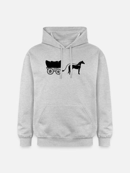 Western Carriage - Gildan Unisex Softstyle® Midweight Hoodie - light heather grey