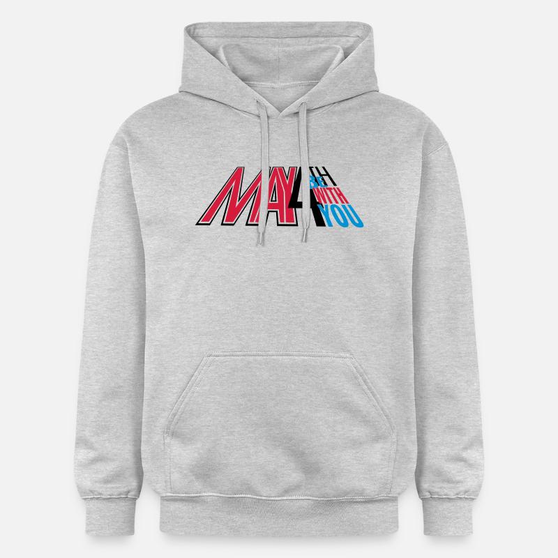 may4th_vec_3 fr - Sweat à capuche Softstyle® Gildan Unisexe - gris clair chiné