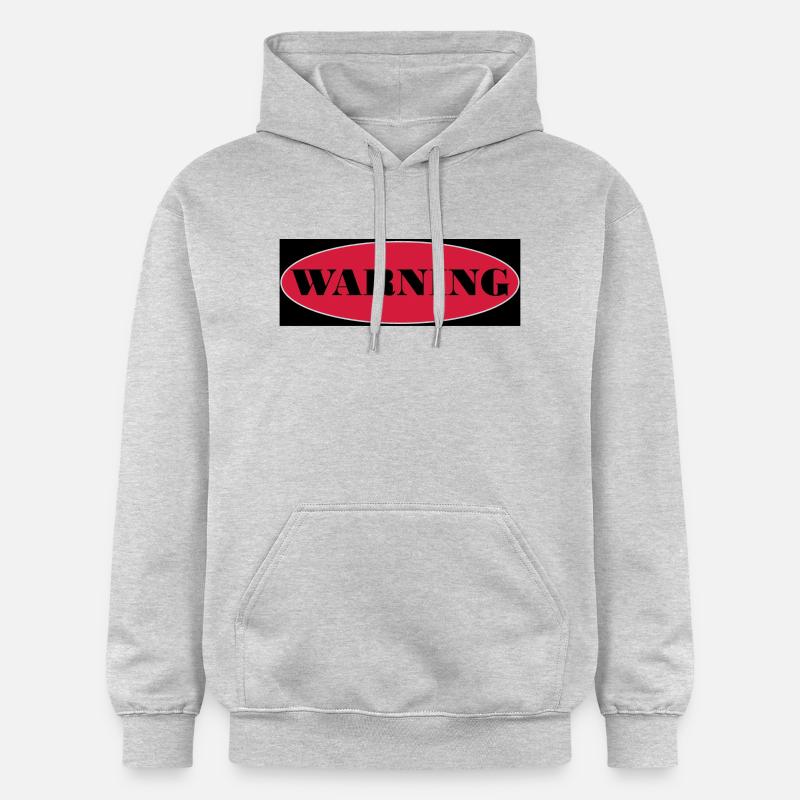 Warning - Sweat à capuche Softstyle® Gildan Unisexe - gris clair chiné