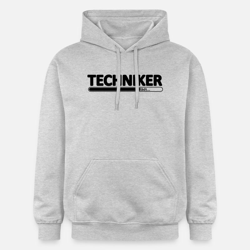 Techniker // Technikerin // Wird Techniker // lädt - Gildan Unisex Softstyle® Midweight Hoodie - Hellgrau meliert