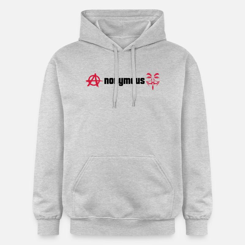 Anonymous - Gildan Unisex Softstyle® Midweight Hoodie - Hellgrau meliert