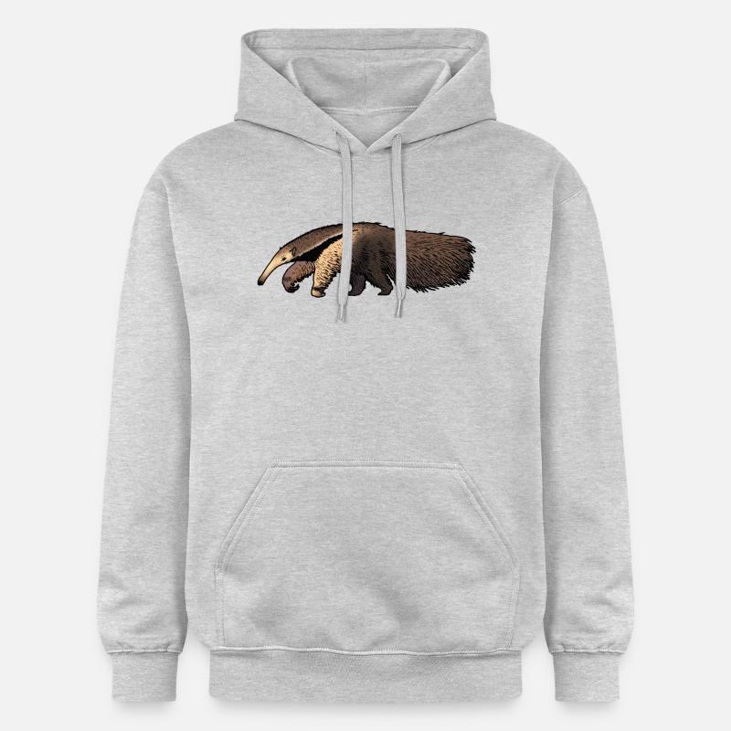 Fourmilier / Anteater 02 - Sweat à capuche Softstyle® Gildan Unisexe - gris clair chiné