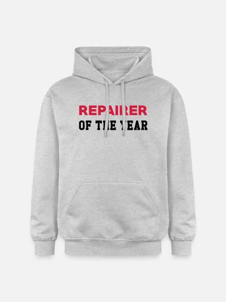 reparation / repair / repairer / DIY - Gildan Softstyle® Midweight unisex-hoodie - lysegrå meleret