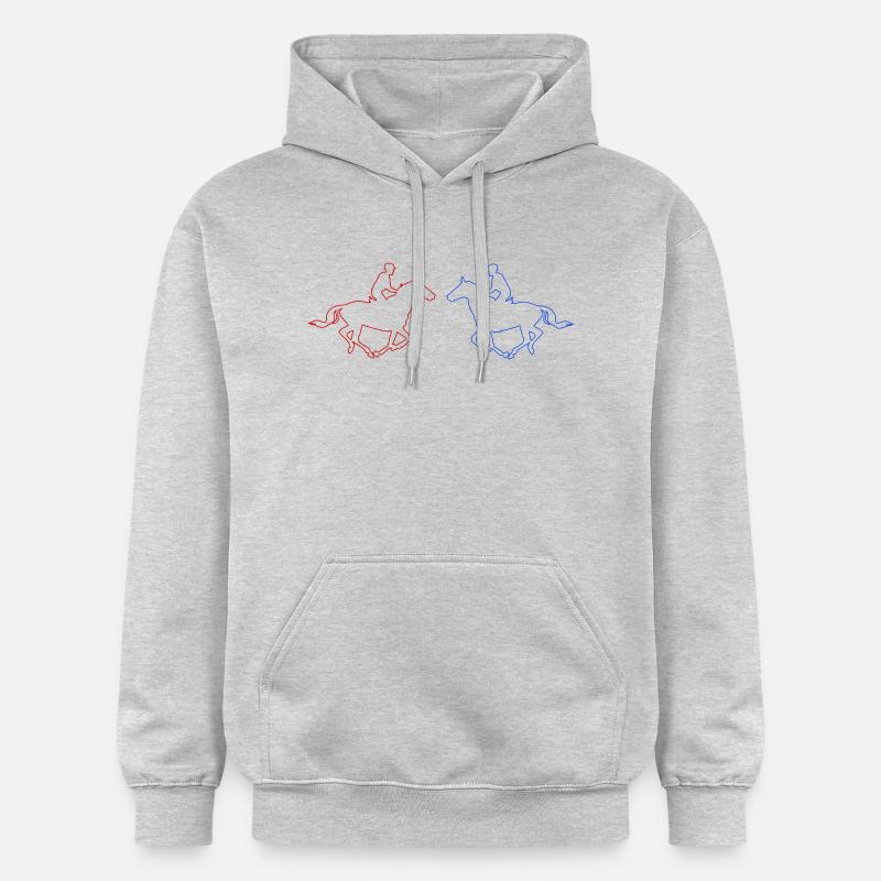 Cavalier 2 - Sweat à capuche Softstyle® Gildan Unisexe - gris clair chiné