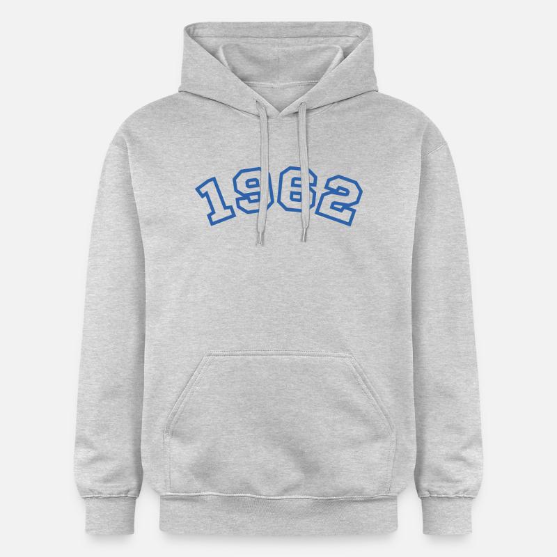 1962 bleu sport - Sweat à capuche Softstyle® Gildan Unisexe - gris clair chiné