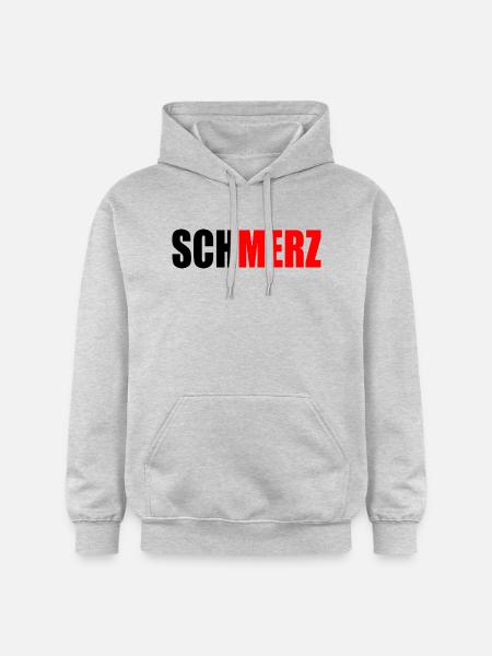Schmerz merz - Gildan Unisex Softstyle® Midweight Hoodie - Hellgrau meliert