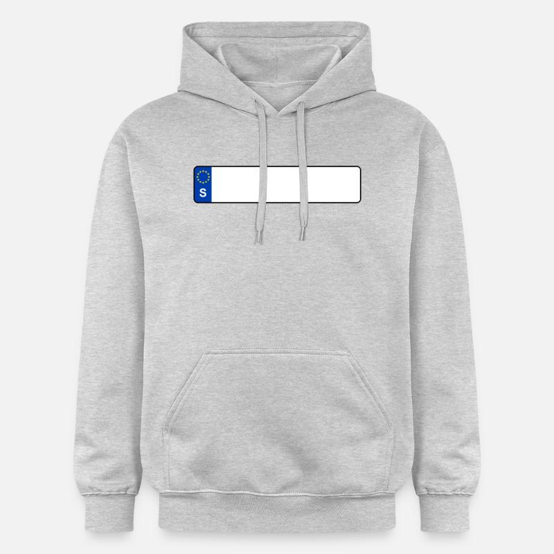 plaque d'immatriculation S - Sweat à capuche Softstyle® Gildan Unisexe - gris clair chiné