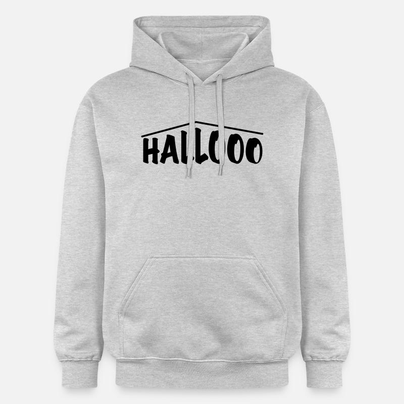 hallooo - Sweat à capuche Softstyle® Gildan Unisexe - gris clair chiné