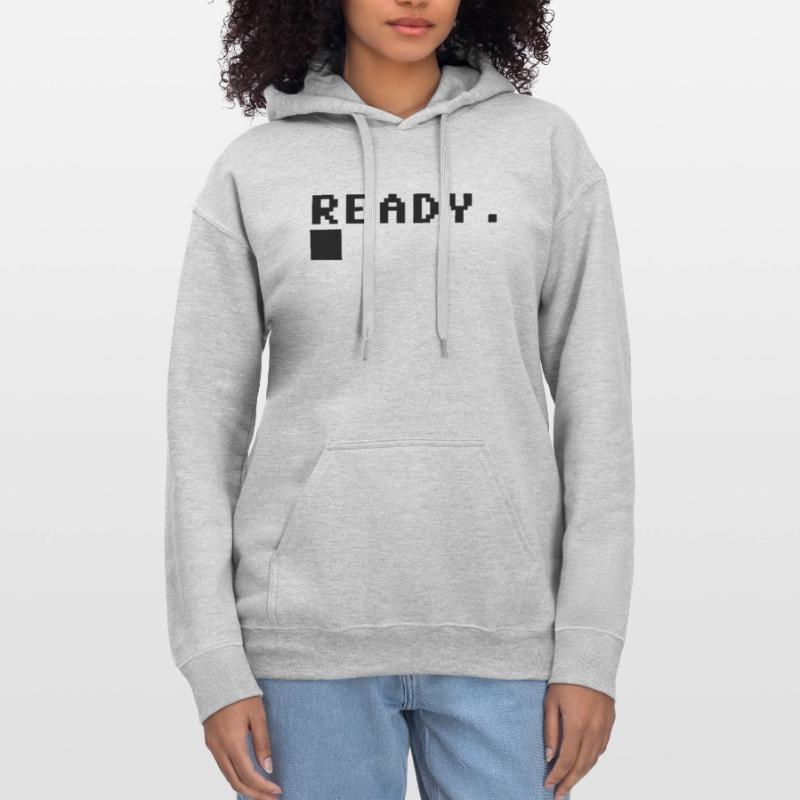 C64 Ready Nerd Computer Retro Geschenk Idee Gildan Unisex Softstyle® Midweight Hoodie