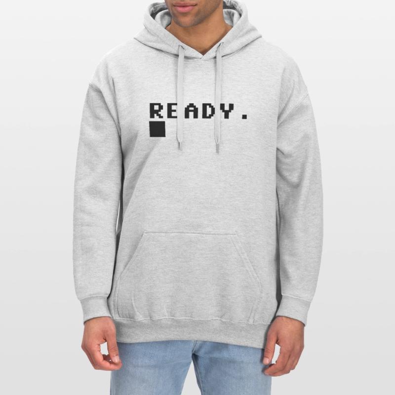 C64 Ready Nerd Computer Retro Geschenk Idee Gildan Unisex Softstyle® Midweight Hoodie