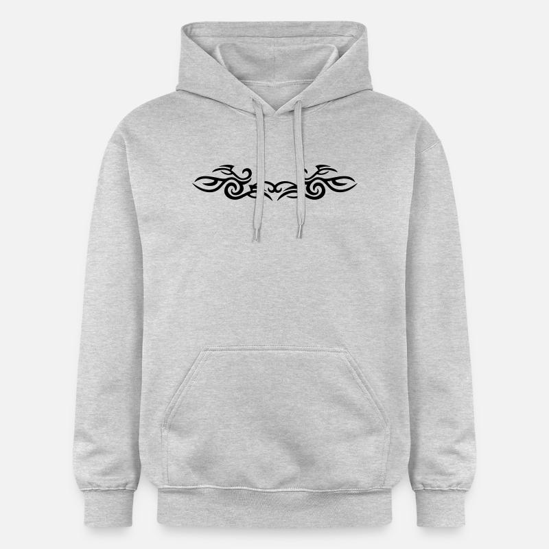 TRIBAL TATTOO ONE - Sweat à capuche Softstyle® Gildan Unisexe - gris clair chiné
