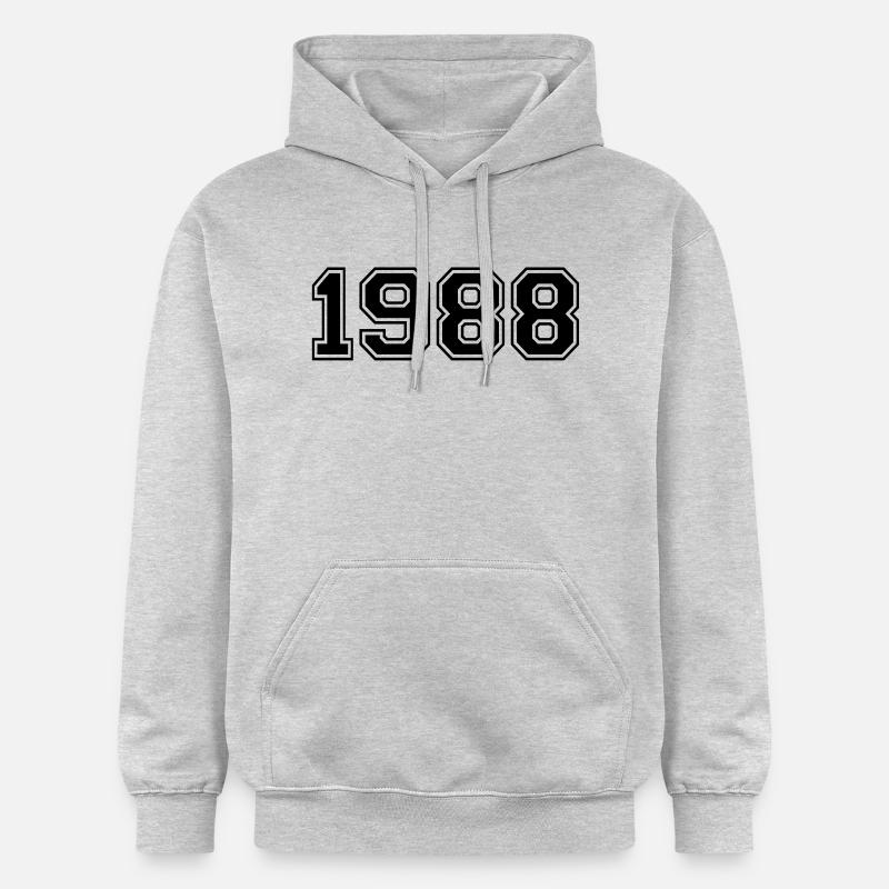 1988 - Sweat à capuche Softstyle® Gildan Unisexe - gris clair chiné