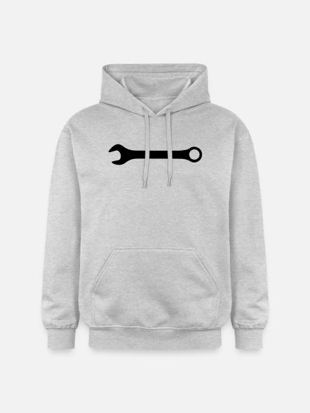 Schraubenschlüssel - Gildan Unisex Softstyle® Midweight Hoodie - Hellgrau meliert