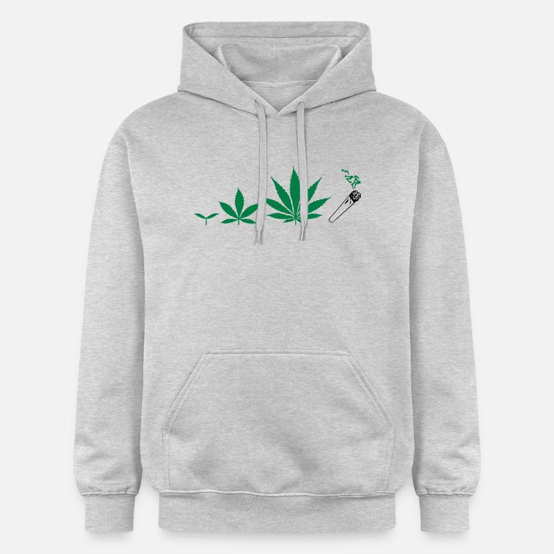 Cannabis development - Sweat à capuche Softstyle® Gildan Unisexe - gris clair chiné