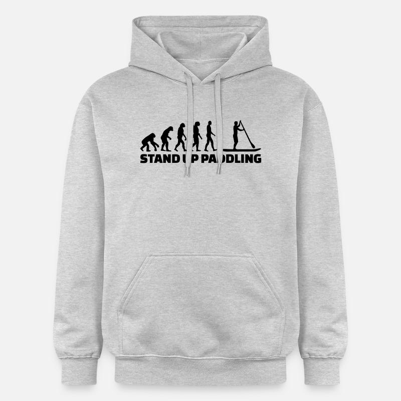 Evolution Stand up paddling - Sweat à capuche Softstyle® Gildan Unisexe - gris clair chiné