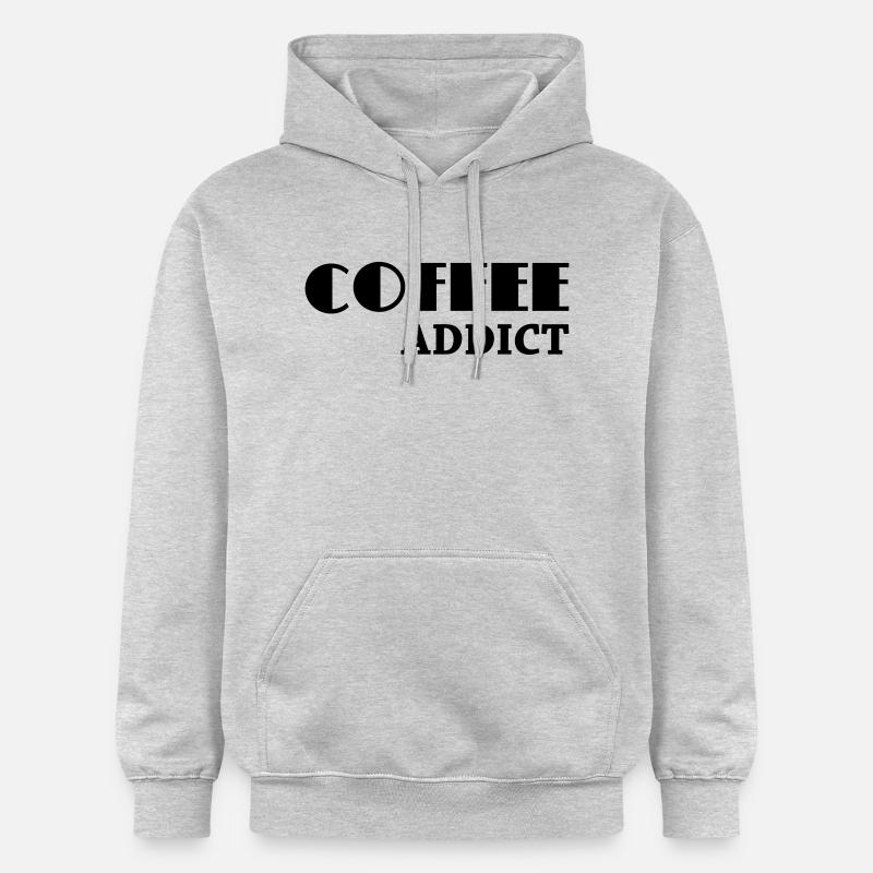 Coffee Addict - Sweat à capuche Softstyle® Gildan Unisexe - gris clair chiné