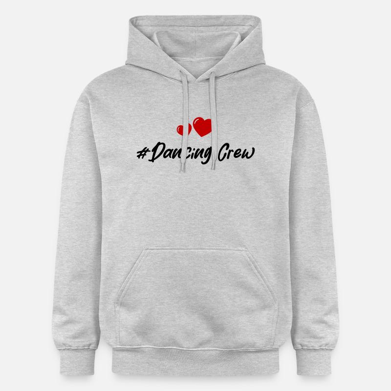 Cœur de l’équipe dansante - Sweat à capuche Softstyle® Gildan Unisexe - gris clair chiné