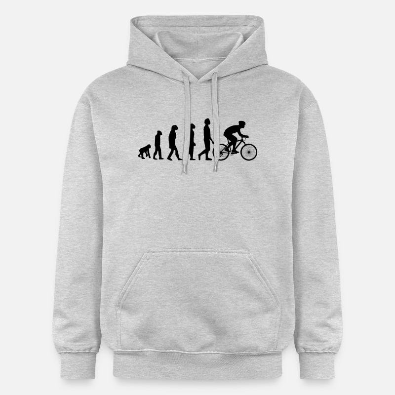 Vélo Evolution / Vélo de route - Sweat à capuche Softstyle® Gildan Unisexe - gris clair chiné