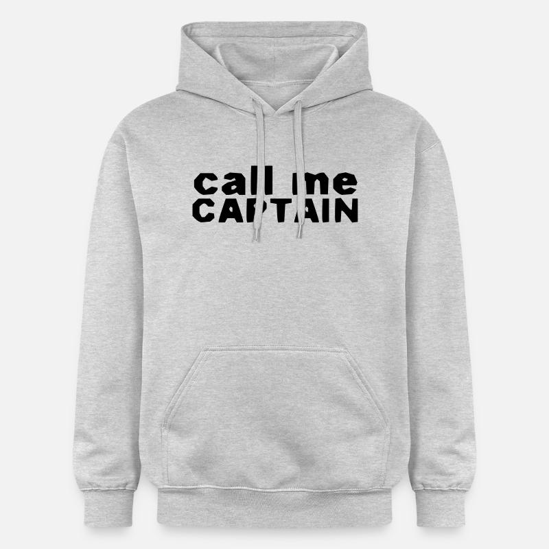 appelez-moi capitaine - Sweat à capuche Softstyle® Gildan Unisexe - gris clair chiné