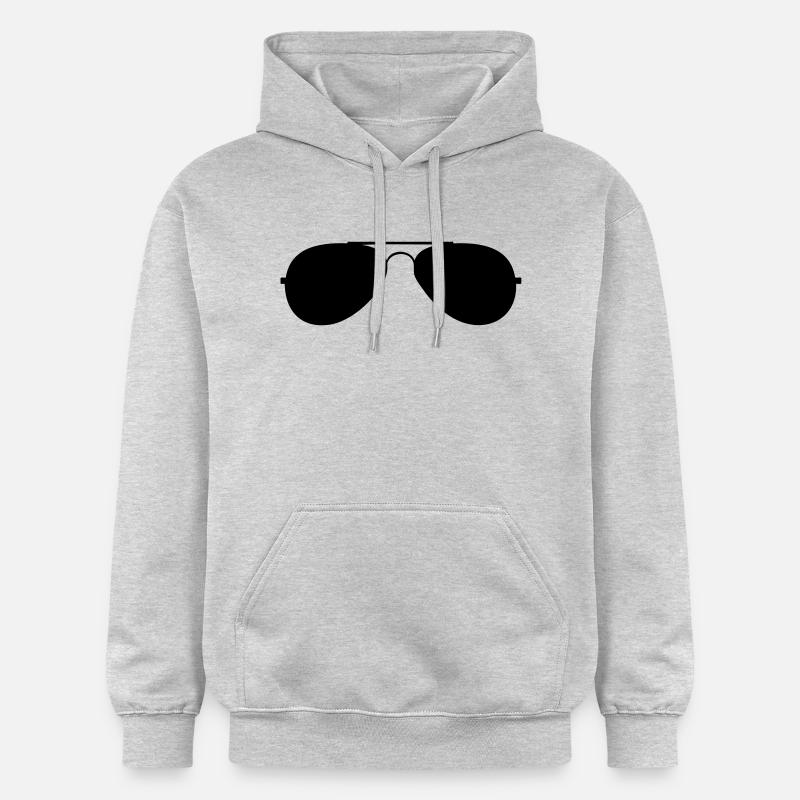 avec des lunettes mer - Sweat à capuche Softstyle® Gildan Unisexe - gris clair chiné