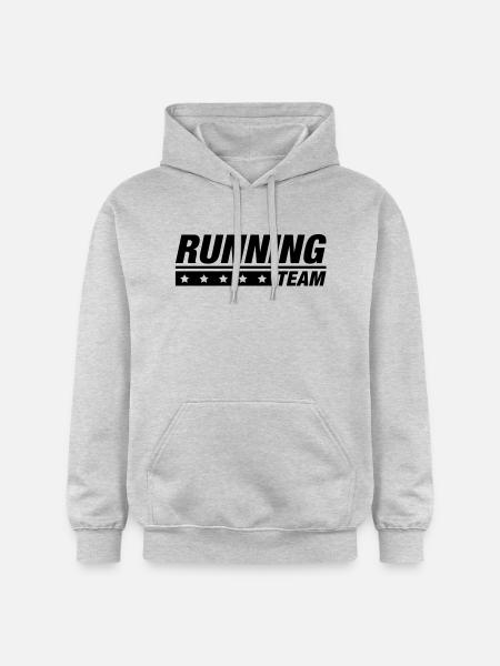 running_team_qa1 - Gildan Unisex Softstyle® Midweight Hoodie - light heather grey