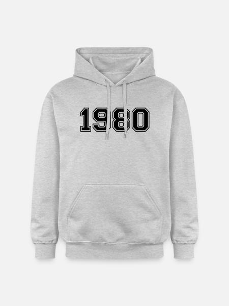 1980 - Sweat à capuche Softstyle® Gildan Unisexe - gris clair chiné