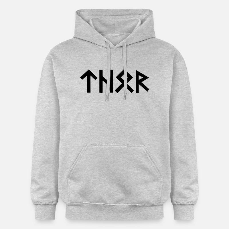 Thor Runen - Gildan Unisex Softstyle® Midweight Hoodie - Hellgrau meliert