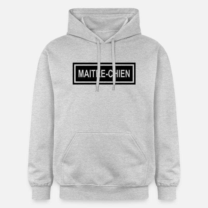 Ecusson Maitre-Chien horiz - Sweat à capuche Softstyle® Gildan Unisexe - gris clair chiné